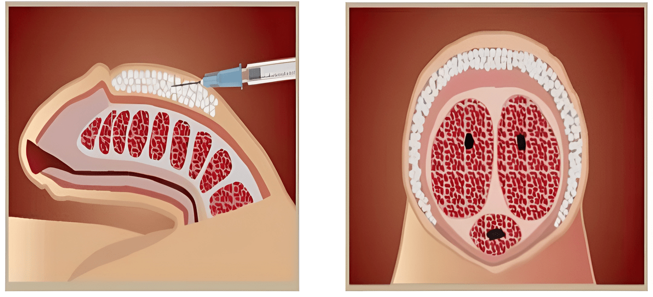 filler injection areas