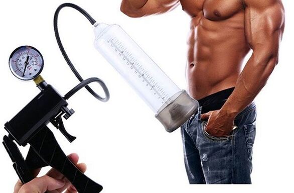 Vacuum pump will help to temporarily increase the size of the penis
